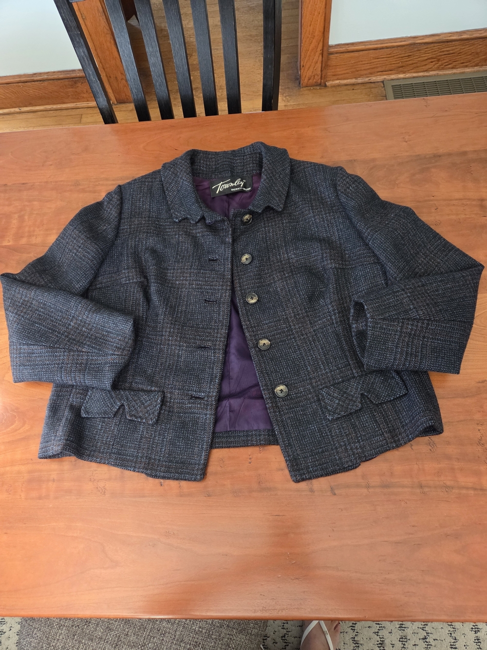 Woman's Townley Berry- Burk Wool Mid Century Jacket.